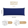 thumbnail image 2 of Naloa Navy Blue Super Soft 20x60 Body Pillow Case,Long Side Hidden Zipper（PILLOWS ARE NOT INCLUDED）, 2 of 6