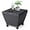 Black, variant on VibrantEcho Outdoor Side Table with Storage, 27-Gallon Patio Deck Box Outdoor Wicker Side Table for Poolside Balcony Storage Table (Brown, Square)