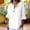 White#23, variant on Yteetum Summer Tops for Women Ruffle 3/4 Length Sleeve Button Shirts Casual Solid Loose Fits Lightweight Comfy 3/4 Sleeve T Shirts