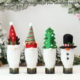 thumbnail image 4 of Injueey Funda de botella de vino de felpa, muñeco sin rostro barbudo de Navidad, ropa de elfo, cerveza, manga de botella de vino de Navidad caliente, Kits de decoración para fiestas Duende NO1 Injueey HA068254-02, 4 of 6