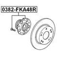 thumbnail image 2 of Febest REAR WHEEL HUB # 0382-FKA48R OEM 42200-SMG-G51, 2 of 2