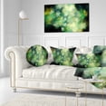 thumbnail image 3 of Designart Perfect Green Starry Sky - Abstract Throw Pillow - 12x20, 3 of 5