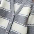 thumbnail image 5 of NAISIBABY Kids Boys Cardigan Sweater 7T, Buttons V-Neck Loose Fit Knit Long Sleeve Fall Winter Fashion Outwear Gray(5-14T), 5 of 9