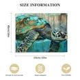 thumbnail image 2 of COMIO Bathroom Decor Sea Turtle Canvas Wall Art Marine Theme Style Artwork Ocean Animal Sea Life Turtle Paintings Modern Home Decor Stretched on Canvas Framed Artwork, 2 of 5