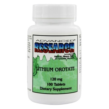 Advanced Research - Lithium Orotate 120 mg. - 100 (Doctors Best Lithium Orotate)