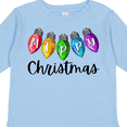 thumbnail image 4 of Inktastic Merry Christmas Rainbow Holiday Lights Boys or Girls Long Sleeve Toddler T-Shirt, 4 of 5
