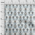 thumbnail image 1 of oneOone Cotton Poplin Fabric Paisley Ikat Printed Craft Fabric BTY 56 Inch Wide, 1 of 4