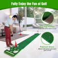 thumbnail image 4 of Set de putt de golf KEMLDIVS, bolsa desmontable con alfombrilla verde, 4 of 6