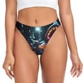 thumbnail image 1 of Balery Purple Glowing Mushroom Tangas de Algodón para Mujer con Estampado – Ropa Interior Sexy, Transpirable, G-string-Large, 1 of 6