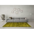 thumbnail image 3 of Ahgly Company Indoor Round Oriental Yellow Industrial Area Rugs, 5' Round, 3 of 4