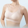 thumbnail image 3 of Fancifize Women Wirefree Bras Seamless T-Shirt Bra Ultra Thin Padding Bralette No Show Invisible Bra For Office Wear, 3 of 6