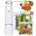 thumbnail image 2 of 1 Ensemble Scelleuse sous Vide Compacte pour Aliments, Puissante Machine de Mise sous Vide Portative, Scelleuse de Repas, Scelleuse Alimentaire Portable, 1 x Machine sous Vide 30 x Sacs, Blanc, 2 of 7