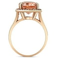 thumbnail image 2 of Pompeii 5 1/2 Ct TW Halo Diamond & Oval 10x12 Morganite Ring 14k Rose Gold (I/J,I2-I3), 2 of 4