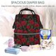 thumbnail image 5 of Easygdp Rose para Bolsa de Bebé de Gran Capacidad con Múltiples Bolsillos, Bolsa de Pañales para Padres, Bolsa de Viaje Organizada y Elegante, 5 of 6