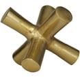 thumbnail image 6 of 8" x 7" Gold Aluminum Jack Abstract Sculpture, by DecMode, 6 of 7