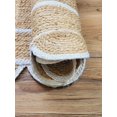 thumbnail image 4 of Shree Exports Hand Woven Farmhouse Jute Area Scalloped Rug (White, 2'x6' Feet), 4 of 5