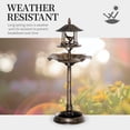 thumbnail image 5 of Glavbiku Vintage 3-in-1Bird Bath Bowl with Bird Feeder,Bird Feeder Bowl with Planter,44"H Bronze, 5 of 9