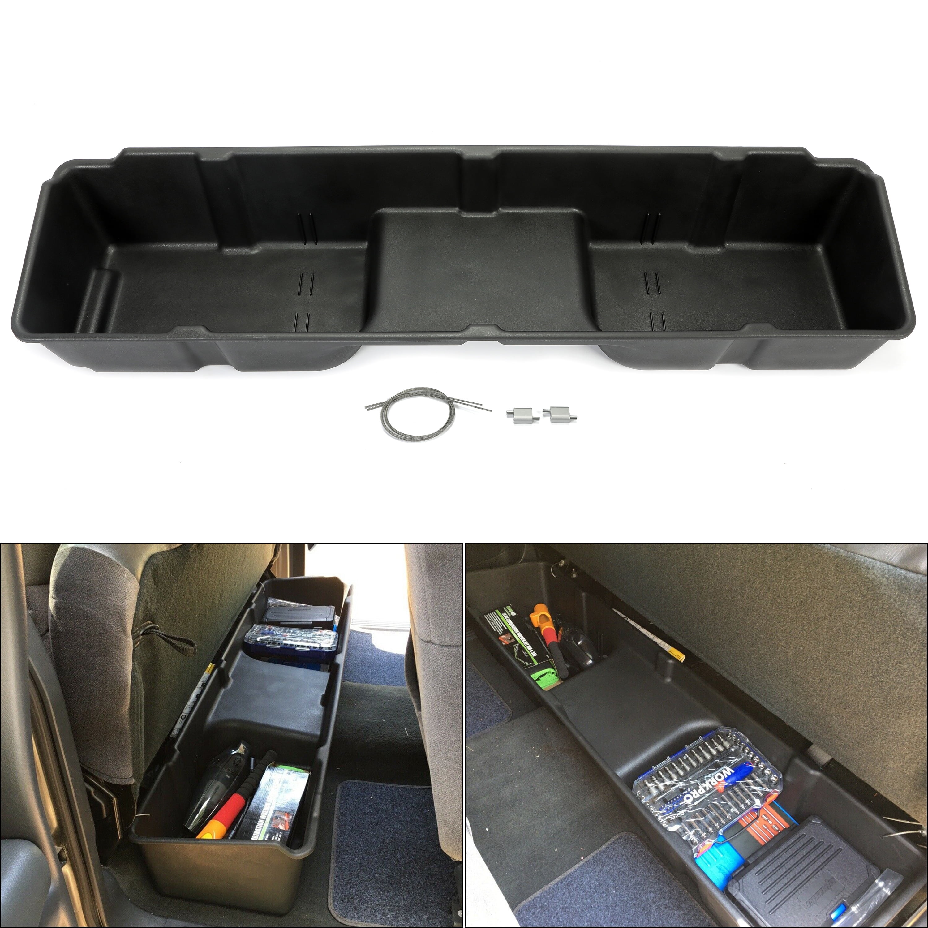 Underseat Storage Box For 1999-2006 Chevy/GMC Silverado/Sierra Extended Cab 