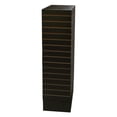 thumbnail image 4 of Prolinemax Black 12'' x 12'' x 54'' Revolving Slatwall Floor Display Rotating 4 Sided Retail Fixture, 4 of 4