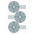 thumbnail image 5 of 3Pcs Outdoor Gardening Flower Pot Cover 30Cm Black Green White Round Shape, 5 of 8