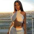 thumbnail image 6 of YCNYCHCHY Summer Black Halter Sexy Strapless Wrap Crop Tops Women Fashion Casual Ruched Underwear Vest Tube Top Cropped Streetwear, 6 of 6