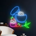 thumbnail image 2 of Handmadetneonsign Stand Mixer Led Sign, Cupcake Neon Sign, Bakery Led Light, Cake Neon Light, 2 of 5
