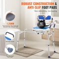 thumbnail image 5 of PetFurnishn 400LBS Sliding Tub Transfer Bench Bath Shower Chair - 360 Degree Swivel Seat, Adjustable Height Bath Safety Chair with Sliding Mechanism, Non-Slip Bath Bench for Elderly, 5 of 12