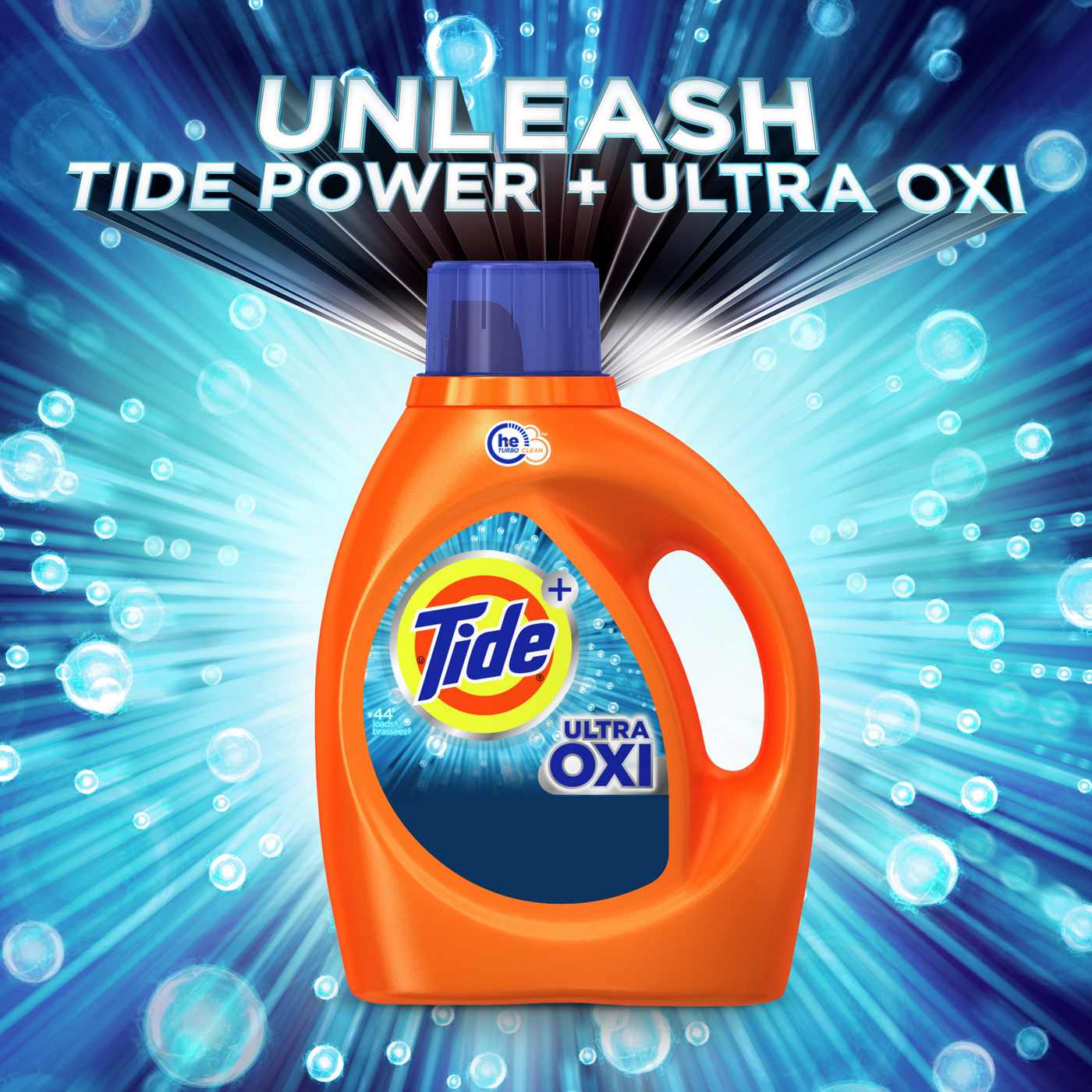 Tide + Ultra Oxi HE Turbo Clean Liquid Laundry Detergent, 29 Loads 42 oz