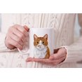 thumbnail image 7 of MUGBREW 11 Oz Ceramic Tea Cup Coffee Mug, Bi-Color White Orange Tabby Kitten Cat, 7 of 7