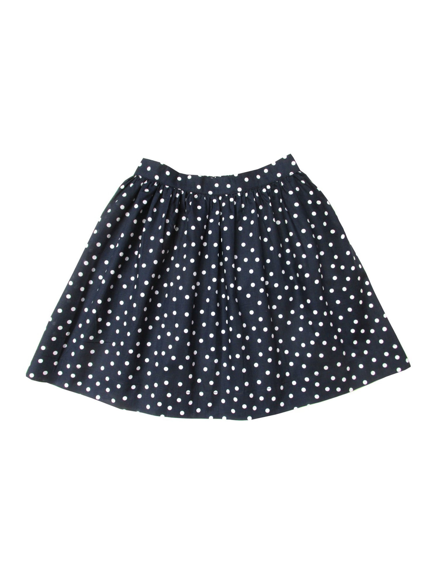 Sophie Catalou Little Girls Navy White Polka Dot Pattern Circle Skirt ...