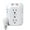 WHITE-6 OUTLETS, variant on 6-Outlet Extender & Power Splitter with Surge Protector (1050J), 4 USB Ports (2 USB-C), Multiple Outlet Wall Plug, 1875W/15A, 3-Side Design for Home Office - White