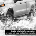 thumbnail image 6 of XTWEEX Running Boards Side Step Nerf Bar Fit 2019-2023 Chevy Silverado/GMC Sierra 1500 2020-2023 2500HD 3500HD Double Cab 6 inch Black Aluminum Alloy, 6 of 9