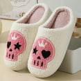 thumbnail image 2 of YLYL Women Men Fluffy Slippers Soft Plush Fuzzy Warm Winter Holiday Slippers Slip on Indoor Outdoor Shoes, 2 of 6