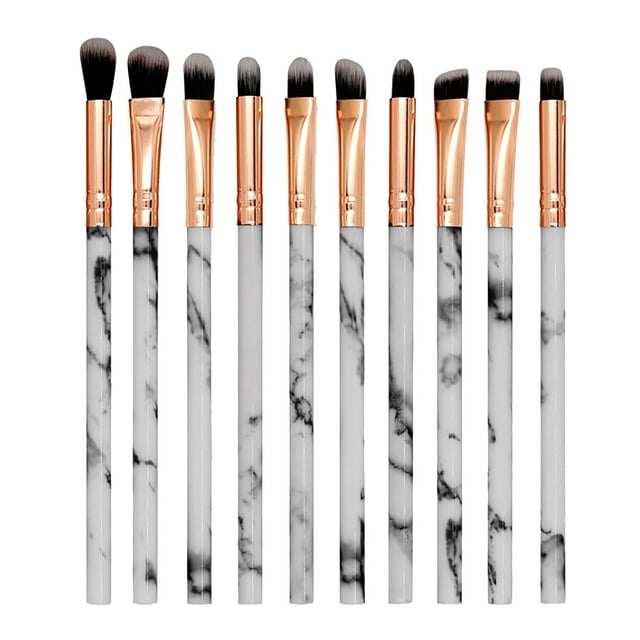 Fridja 10PC Portable makeup brush set, foundation brush, eye shadow brush set
