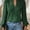 Green, variant on Women's V-Neck Long Sleeve Swiss Dot Chiffon Blouse with Lace Embroidery