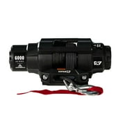 MOTOALLIANCE® Viper V3 6000lb UTV/ATV Winch with 40 feet Black Synthetic Rope