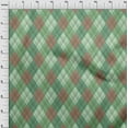 thumbnail image 4 of oneOone Velvet Light Green Fabric Check Argyle Fabric For Sewing Printed Craft Fabric By The Yard 58 Inch Wide, 4 of 4