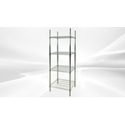 71"x 24"x 18" Cooler Depot All stainless-steel heavy duty NSF Chrome Wire Shelving Rack for Storage in Garage Kitchen Bathroom Bedroom Bathroom, 4 tier wire shelving