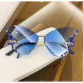 thumbnail image 1 of Fashion Diamond Butterfly Sunglasses For Womens, 2023 Summer Ladies Novelty Color Butterfly Shape Glasses, 1 of 5