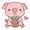 1pcs, variant on Little Pig Bubble Milk Tea Sticker
