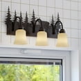 thumbnail image 2 of Bryce 3 Light Bronze Rustic Deer Bathroom Vanity Fixture, 2 of 8