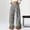 Light Ashy, variant on Women's Palazzo Pants High Waist Fuzzy Leopard Print Baggy Casual Long Trousers Pants for Women Brown M