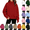 01-Red girls sweatshirt, variant on ersvoioy Girls Sweatshirts 7-8 Zip Up Stand Collar Long Sleeve Thumb Holes Sweatshirts with Pockets Kids Fall Winter Long Sleeve Jacket Fashion School Preppy Clothes