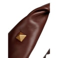 thumbnail image 5 of Valentino Garavani Roman Stud Twisted Brown Leather Shoulder Bag, 5 of 9