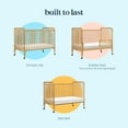 thumbnail image 5 of daVinci Jenny Lind 3-in-1 Convertible Stationary Crib in Honey Finish, 5 of 7