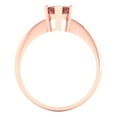 thumbnail image 3 of 1.5 ct Marquise Cut Natural Garnet Solitaire 18K Rose Gold Womens Engagement Ring, 3 of 4