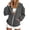 1-275Grey1529, variant on CAIVO Long Sleeve Hoodies For Women Winter Warmth Loose Casual Solid Color Athletic Sweatshirts