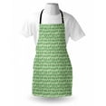 thumbnail image 4 of Snakeskin Print Apron, Dotted Wild Reptile Repetitive Animal Pattern, Unisex Kitchen Bib with Adjustable Neck for Cooking Gardening, Adult Size, Pale Green Lime Green, by Ambesonne, 4 of 4