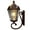 Brushed Bronze, variant on Gama Sonic Solar Outdoor Wall Light, Royal Bulb Exterior Sconce Lamp, Black Cast Aluminum, Clear Beveled Glass, Warm White LED with Omni-Direction Reflector, Large 21-Inch Height, 98B010