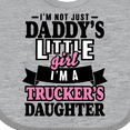thumbnail image 4 of Inktastic Im Not Just Daddys Little Im a Truckers Daughter Girls Baby Bib, 4 of 4